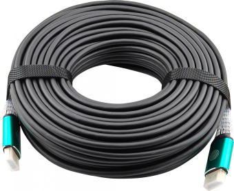 Кабель аудио-видео Cactus CS-HDMI-AOC-2.1-30 HDMI (m)/HDMI (m) 30м. позолоч.конт. черный от магазина РЭССИ