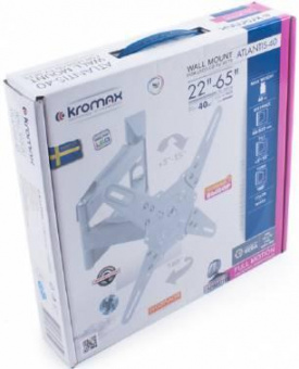 Кронштейн для телевизора Kromax ATLANTIS-40 белый 22"-65" макс.40кг настенный поворот и наклон от магазина РЭССИ