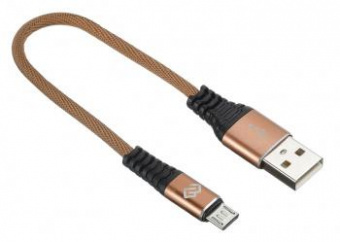 Кабель Digma MICROUSB-0.15M-BLK USB (m)-micro USB (m) 0.15м коричневый от магазина РЭССИ