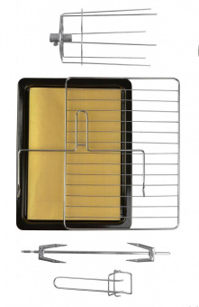 Мини-печь GFGril GFO-39 MIRROR 38л. 1600Вт нержавеющая сталь от магазина РЭССИ