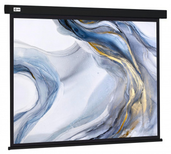 Экран Cactus 180x180см Wallscreen CS-PSW-180X180-BK 1:1 настенно-потолочный рулонный черный от магазина РЭССИ
