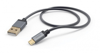 Кабель Hama Metal 00173625 USB (m)-micro USB (m) 1.5м черный от магазина РЭССИ