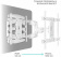 Кронштейн для телевизора Onkron M6L белый 40"-75" макс.45кг настенный поворот и наклон от магазина РЭССИ