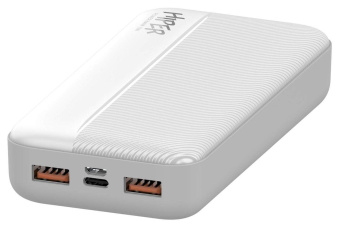 Мобильный аккумулятор Hiper SM20000 20000mAh 2.4A 2xUSB белый (SM20000 WHITE) от магазина РЭССИ