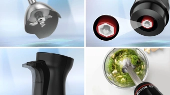 Блендер погружной Bosch MSM4B621 1000Вт черный от магазина РЭССИ