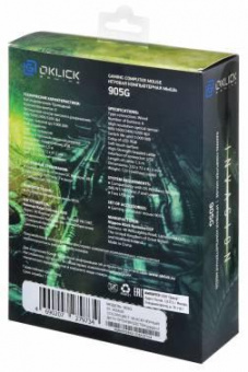 Мышь Оклик 905G INVASION черный оптическая (3200dpi) USB (6but) от магазина РЭССИ