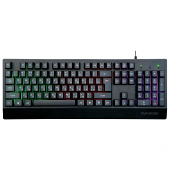 Клавиатура игровая Гарнизон GK-210G Rainbow черный 104 клавиши кабель 1.5м от магазина РЭССИ