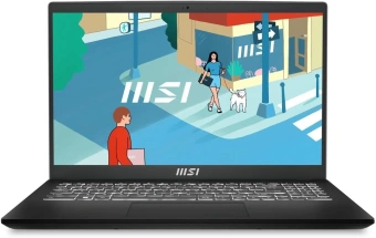 Ноутбук MSI Modern 15 H B13M-022US Core i5 13420H 32Gb SSD1Tb Intel Iris Xe graphics 15.6" IPS FHD (1920x1080) Windows 11 Home Multi Language black WiFi BT Cam (9S7-15H411-022) от магазина РЭССИ
