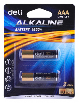 Батарея Deli E18504 AAA (2шт) блистер от магазина РЭССИ