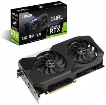 Видеокарта Asus PCI-E 4.0 DUAL-RTX3070-O8G-V2 LHR NVIDIA GeForce RTX 3070 8192Mb 256 GDDR6 1770/14000 HDMIx2 DPx3 HDCP Ret от магазина РЭССИ