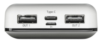 Мобильный аккумулятор Digma DG-10000-SML 10000mAh 3A белый (DG-10000-SML-W) от магазина РЭССИ