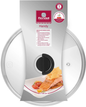 Крышка Rondell Handy RDA-1685 d=20см руч.черная от магазина РЭССИ