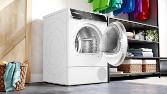 Сушильная машина Bosch Serie 8 WQB245B0ME пан.англ. кл.энер.:A+++ макс.загр.:9кг белый от магазина РЭССИ