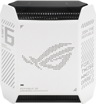 Бесшовный Mesh роутер Asus ROG Rapture GT6 (GT6 (W-1-PK)) AX10000 2.5GE/USB3.0 компл.:устройство/крепления/адаптер белый от магазина РЭССИ
