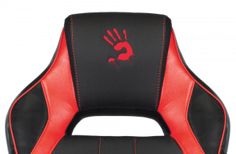 Кресло игровое A4Tech Bloody GC-300 черный/красный эко.кожа/ткань крестов. от магазина РЭССИ