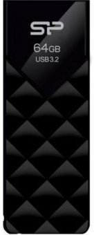 Флеш Диск Silicon Power 64Gb Blaze B03 SP064GBUF3B03V1K USB3.1 черный от магазина РЭССИ