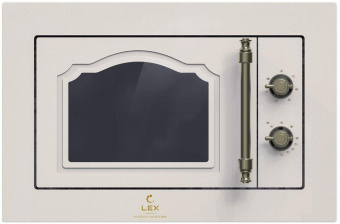 Микроволновая печь Lex BIMO 20.01 C IV LIGHT 20л. 700Вт белый антик (встраиваемая) от магазина РЭССИ