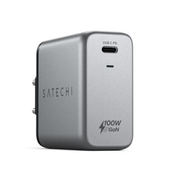 Сетевое зар./устр. Satechi Compact Charger 5A (PD) USB-C универсальное серый (ST-UC100WSM-EU) от магазина РЭССИ