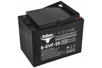 Тяговый гелевый аккумулятор RUTRIKE 6-EVF-55 12V55A/H C3 021946 от магазина РЭССИ