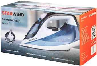 Утюг Starwind SIR2430 2400Вт голубой/белый от магазина РЭССИ