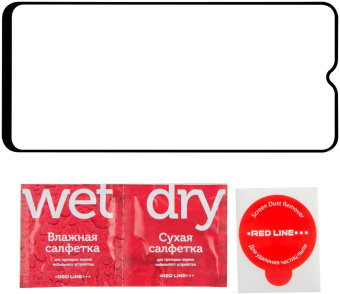 Защитное стекло для экрана Redline Samsung Galaxy A04s 6.5" черный 1шт. (УТ000033136) от магазина РЭССИ