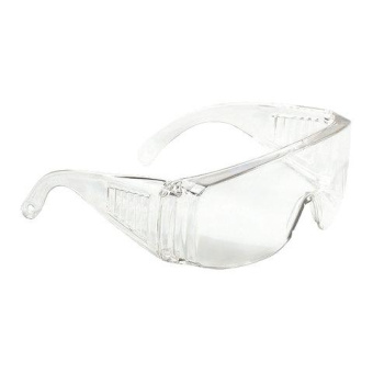 Защитные очки открытого типа СИБРТЕХ прозрачные ударопрочный поликарбонат боковая и верхняя защита 89155 от магазина РЭССИ