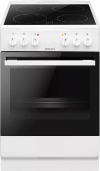 Плита Электрическая Hansa FCCW53183H белый закаленное стекло (без крышки) от магазина РЭССИ