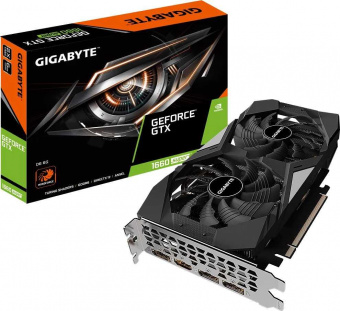 Видеокарта Gigabyte PCI-E GV-N166SD6-6GD NVIDIA GeForce GTX 1660SUPER 6144Mb 192 GDDR6 1785/14000 HDMIx1 DPx3 HDCP Ret от магазина РЭССИ