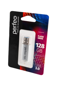 Носитель информации PERFEO PF-C14S128ES USB 3.0 128GB C14 Silver Metal Series BL1 от магазина РЭССИ