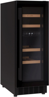 Винный шкаф Lex LWD3017BL dual zone 1-нокамерн. черный от магазина РЭССИ