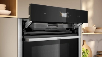 Духовой шкаф Электрический Neff B64FS31N0 черный/нержавеющая сталь от магазина РЭССИ