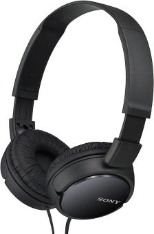 Наушники накладные Sony MDR-ZX110LP 1.2м черный проводные оголовье (MDR-ZX110LP/B) от магазина РЭССИ