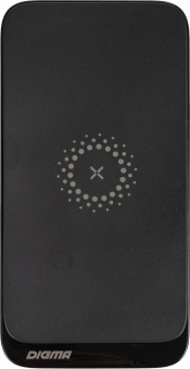 Мобильный аккумулятор Digma DGPQ10E 10000mAh 3A QC PD 20W 2xUSB беспроводная зарядка черный (DGPQ10E20PBK) от магазина РЭССИ