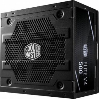 Блок питания Cooler Master ATX 500W Elite V4 80+ (24+4+4pin) APFC 120mm fan 5xSATA RTL от магазина РЭССИ
