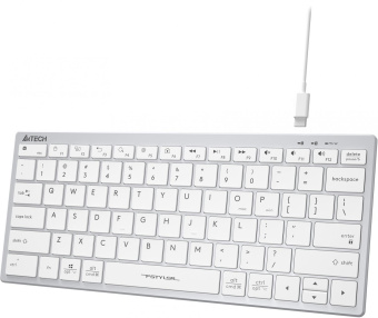 Клавиатура A4Tech Fstyler FX51 белый USB slim Multimedia (FX51 WHITE) от магазина РЭССИ