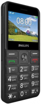 Мобильный телефон Philips E207 Xenium 32Mb черный моноблок 2Sim 2.31" 240x320 Nucleus 0.08Mpix GPS GSM900/1800 GSM1900 FM A-GPS microSD max32Gb от магазина РЭССИ