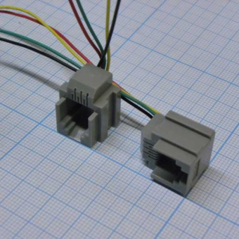 TJ6P4C розетка с проводом (201) 101-623K от магазина РЭССИ