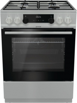Плита Комбинированная Gorenje KS635X нержавеющая сталь/черный (без крышки) реш.сталь от магазина РЭССИ