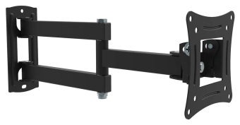 Кронштейн для телевизора SunWind 3FS черный 15"-29" макс.12кг настенный поворотно-выдвижной и наклонный от магазина РЭССИ