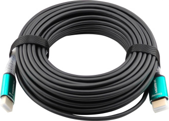 Кабель аудио-видео Cactus CS-HDMI-AOC-2.1-20 HDMI (m)/HDMI (m) 20м. позолоч.конт. черный от магазина РЭССИ
