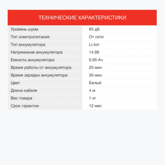 Мойщик окон Starwind SRW1010 пит.:от сети белый от магазина РЭССИ