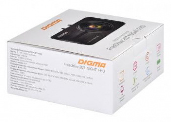 Видеорегистратор Digma FreeDrive 207 Night FHD черный 2Mpix 1080x1920 1080p 150гр. GP2247 от магазина РЭССИ