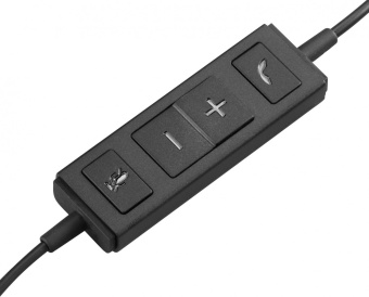 Наушники с микрофоном Logitech H570e черный накладные USB оголовье (981-000571) от магазина РЭССИ