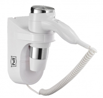 Фен Puff 1600 1600Вт белый/серебристый от магазина РЭССИ