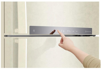 Холодильник LG GN-H702HEHL 2-хкамерн. бежевый глянц. линейный инверторный от магазина РЭССИ