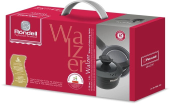 Ковш Rondell Walzer RDA-764 1.3л. d=16см (с крышкой) черный от магазина РЭССИ