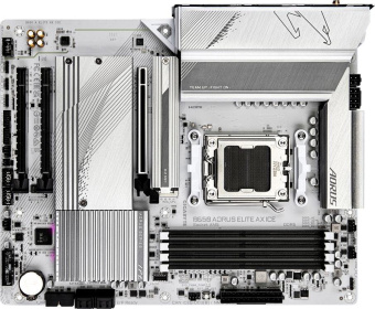 Материнская плата Gigabyte B650 A ELITE AX ICE SocketAM5 AMD B650 4xDDR5 ATX AC`97 8ch(7.1) 2.5Gg RAID+HDMI+DP от магазина РЭССИ