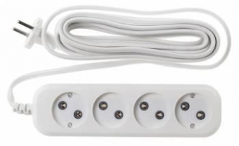 Сетевой удлинитель Buro BU-PSL4.5/W 5м (4 розетки) белый (пакет ПЭ) от магазина РЭССИ