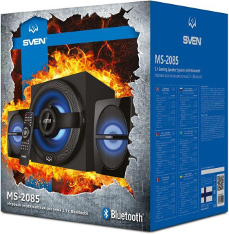 Колонки Sven MS-2085 2.1 черный 60Вт BT от магазина РЭССИ