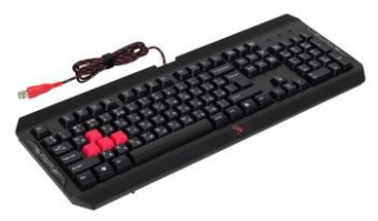 Клавиатура A4Tech Bloody Q100 черный USB Multimedia for gamer (Q100 USB) от магазина РЭССИ